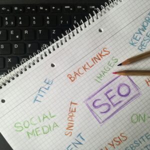 A paper with different words about SEO